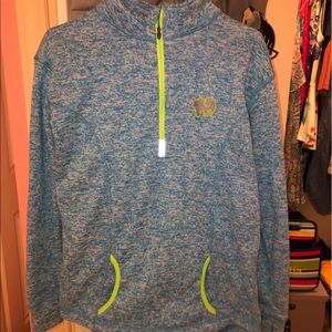 electric blue and greene Ivory Ella jacket